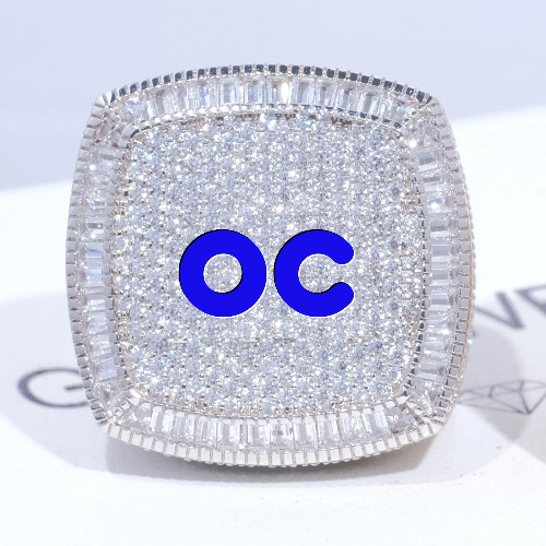 CUSTOM LETTER 3D ICED RING