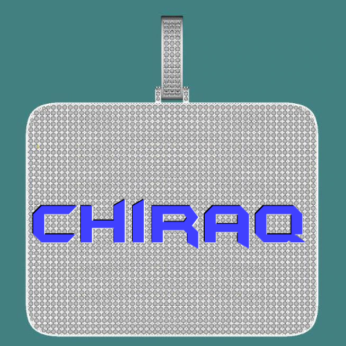 CUSTOM LETTER NECKLACE 3D BIG SQUARE