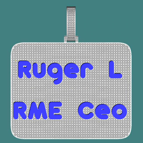 CUSTOM LETTER NECKLACE 3D BIG SQUARE