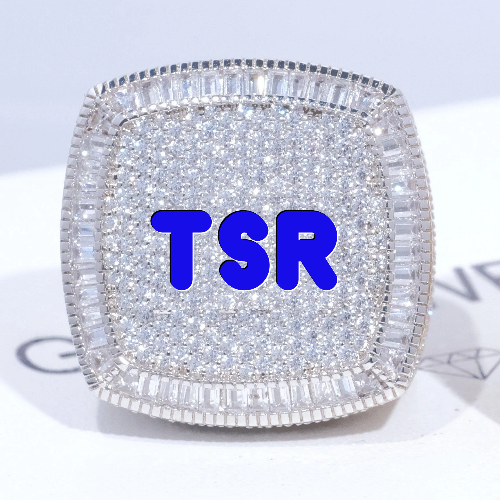 CUSTOM LETTER 3D ICED RING
