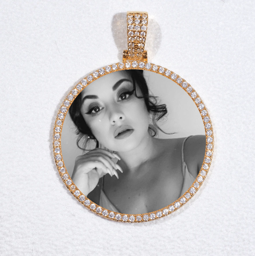 MEDIUM 3D CIRCLE CUSTOM PICTURE PENDANT