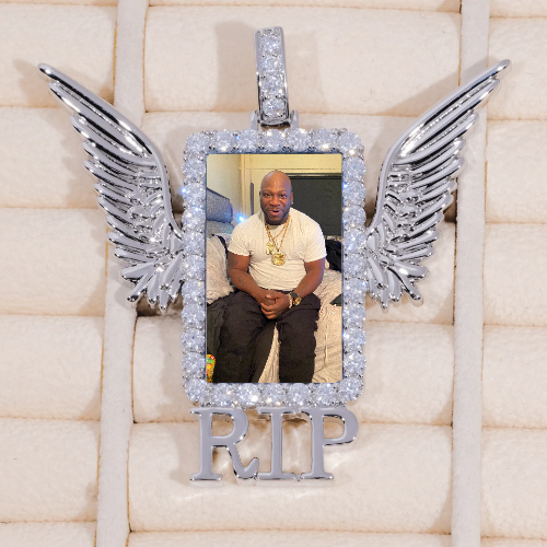 RIP WING 3D CUSTOM PICTURE PENDANT