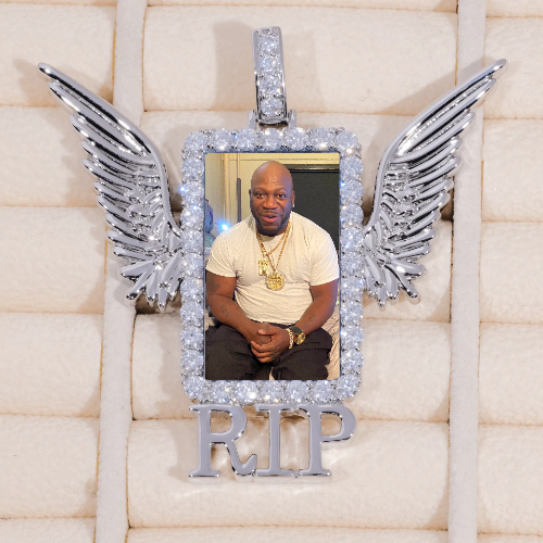 RIP WING 3D CUSTOM PICTURE PENDANT