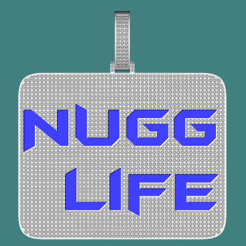 CUSTOM LETTER NECKLACE 3D BIG SQUARE