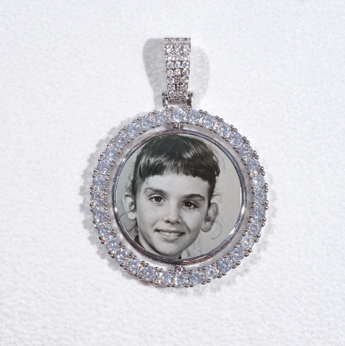 3D Spinning 2-Faced Custom Picture Pendant