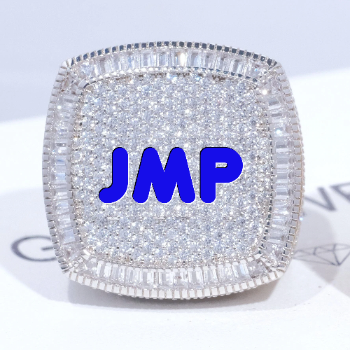CUSTOM LETTER 3D ICED RING