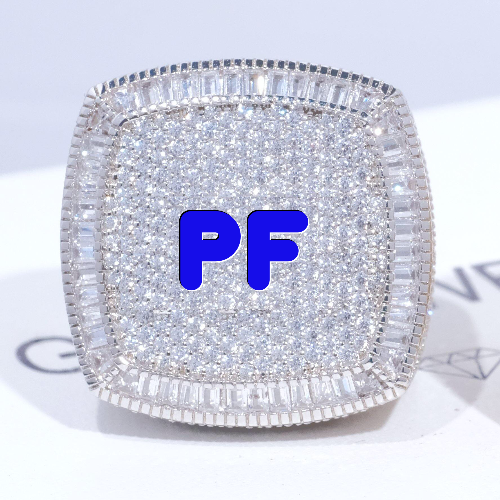 CUSTOM LETTER 3D ICED RING