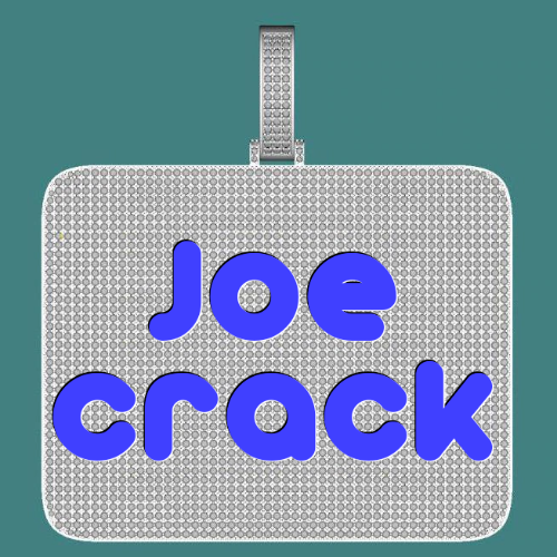 CUSTOM LETTER NECKLACE 3D BIG SQUARE