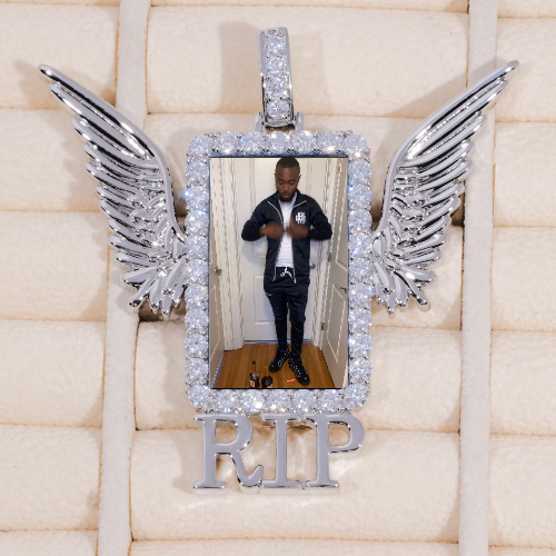 RIP WING 3D CUSTOM PICTURE PENDANT