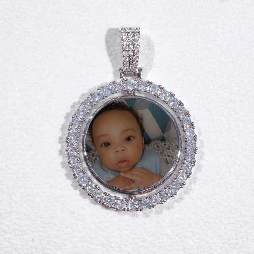 3D Spinning 2-Faced Custom Picture Pendant