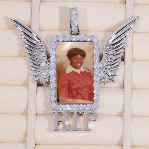 RIP WING 3D CUSTOM PICTURE PENDANT