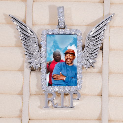 RIP WING 3D CUSTOM PICTURE PENDANT