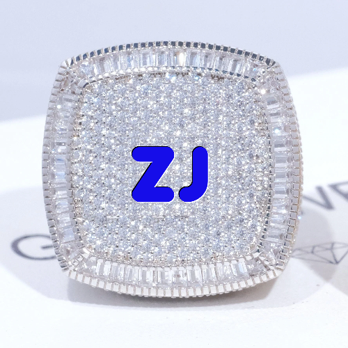 CUSTOM LETTER 3D ICED RING