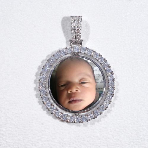3D Spinning 2-Faced Custom Picture Pendant