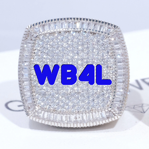 CUSTOM LETTER 3D ICED RING