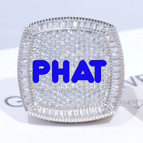 CUSTOM LETTER 3D ICED RING