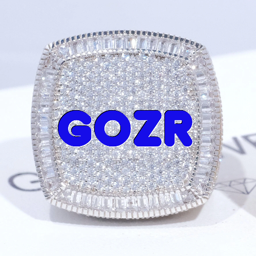 CUSTOM LETTER 3D ICED RING
