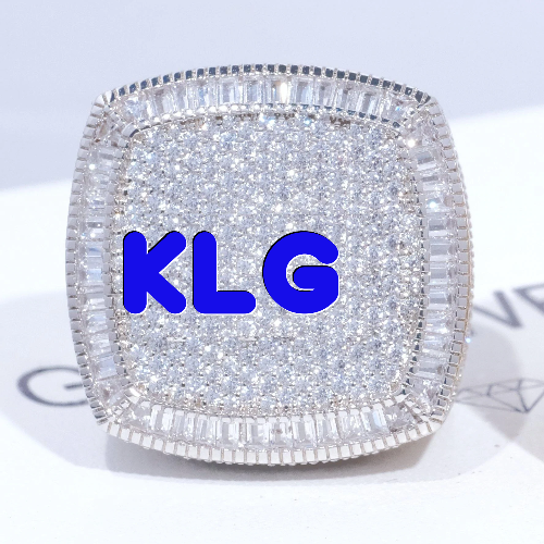 CUSTOM LETTER 3D ICED RING