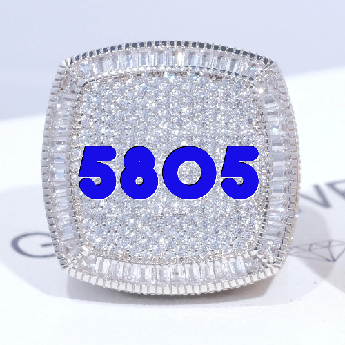 CUSTOM LETTER 3D ICED RING