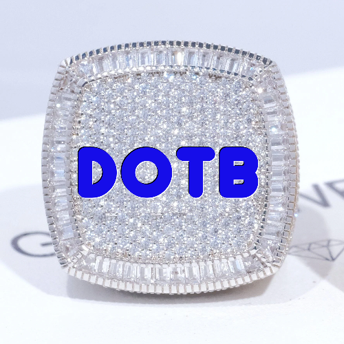 CUSTOM LETTER 3D ICED RING