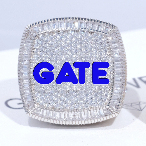 CUSTOM LETTER 3D ICED RING