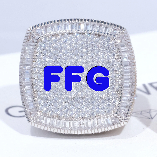CUSTOM LETTER 3D ICED RING