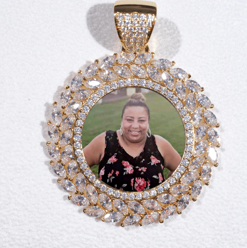 Large 3D Wheat Ear Custom Picture Pendant