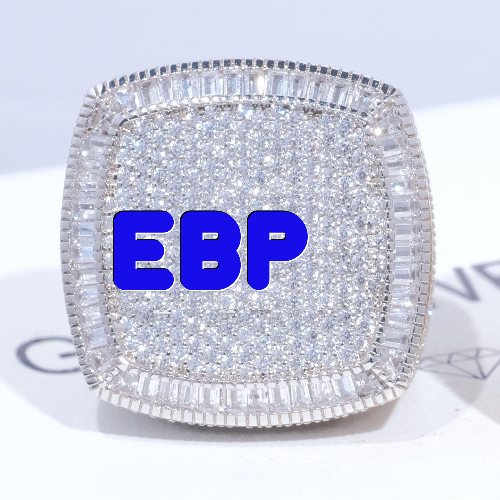 CUSTOM LETTER 3D ICED RING