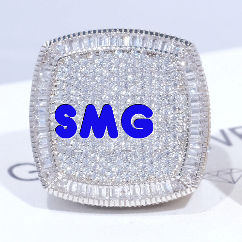 CUSTOM LETTER 3D ICED RING