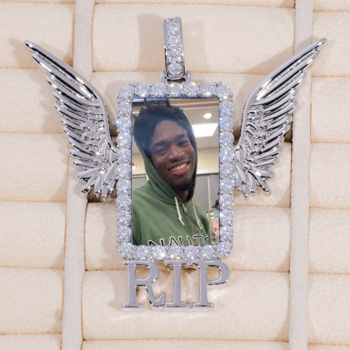 RIP WING 3D CUSTOM PICTURE PENDANT
