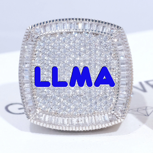 CUSTOM LETTER 3D ICED RING