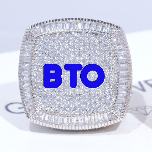 CUSTOM LETTER 3D ICED RING