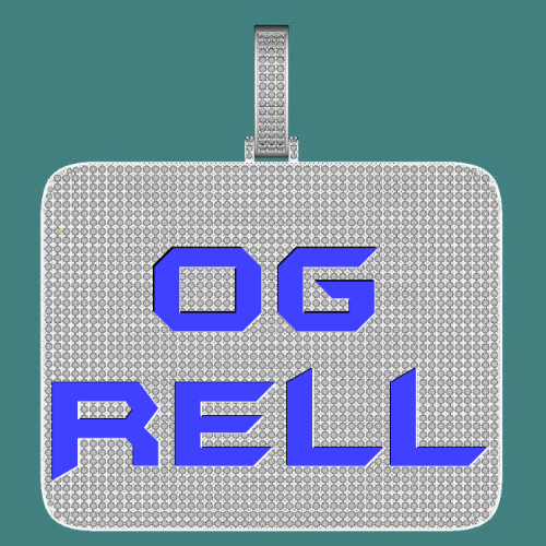 CUSTOM LETTER NECKLACE 3D BIG SQUARE