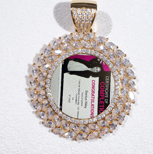 Large 3D Wheat Ear Custom Picture Pendant