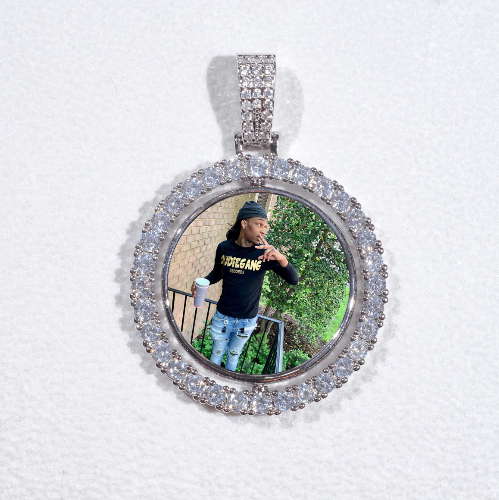 3D Spinning 2-Faced Custom Picture Pendant
