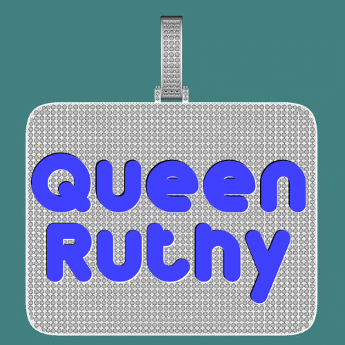 CUSTOM LETTER NECKLACE 3D BIG SQUARE