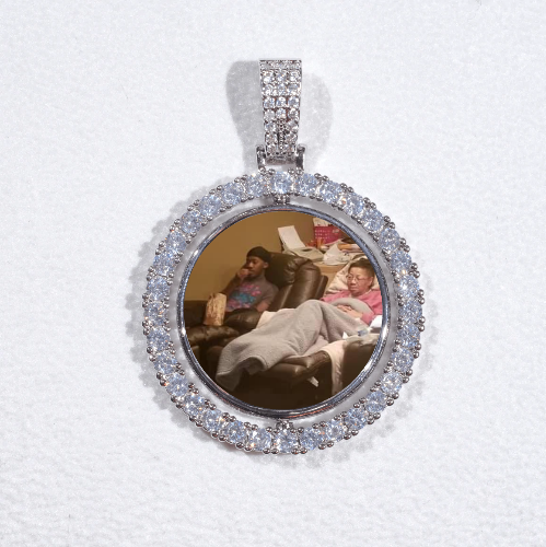 3D Spinning 2-Faced Custom Picture Pendant
