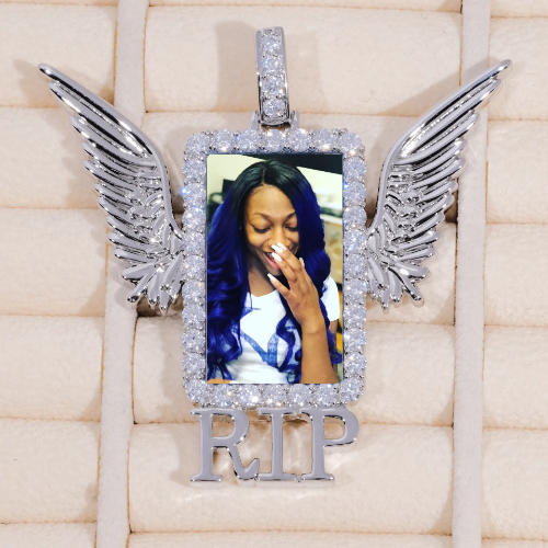 RIP WING 3D CUSTOM PICTURE PENDANT