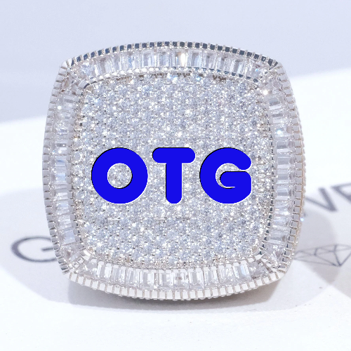 CUSTOM LETTER 3D ICED RING
