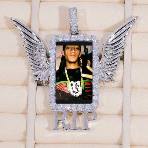RIP WING 3D CUSTOM PICTURE PENDANT