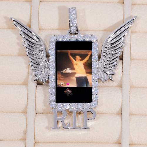 RIP WING 3D CUSTOM PICTURE PENDANT