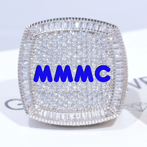 CUSTOM LETTER 3D ICED RING