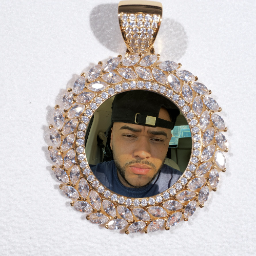 Large 3D Wheat Ear Custom Picture Pendant