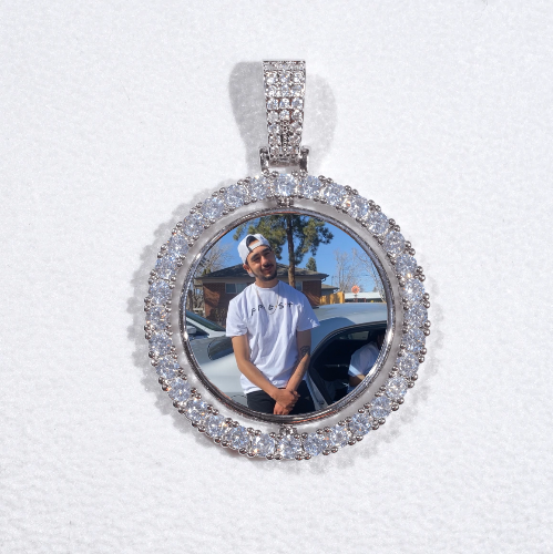 3D Spinning 2-Faced Custom Picture Pendant