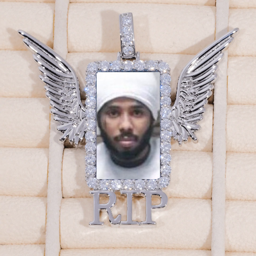 RIP WING 3D CUSTOM PICTURE PENDANT