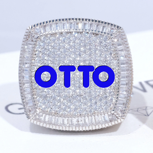 CUSTOM LETTER 3D ICED RING