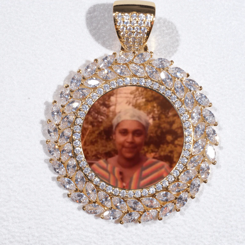 Large 3D Wheat Ear Custom Picture Pendant