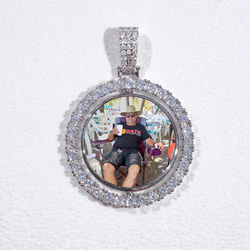 3D Spinning 2-Faced Custom Picture Pendant