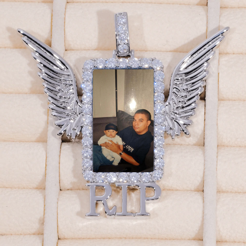 RIP WING 3D CUSTOM PICTURE PENDANT