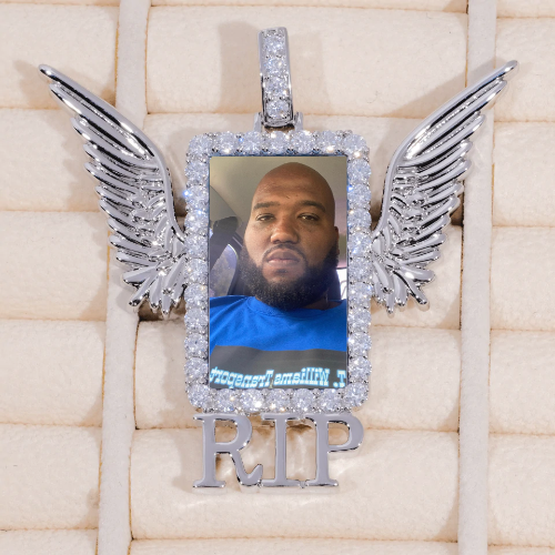 RIP WING 3D CUSTOM PICTURE PENDANT
